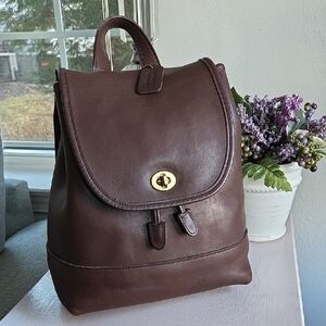 COACH Mahogany Large Leather Daypack #9791
